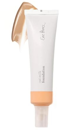 Ere Perez - Natural Oat Milk Liquid Foundation | Breathable, Buildable, Medium Coverage | Peach Extract, Vitamin E | Vegan, Cruelty-Free, Clean Beauty (Malt | light neutral, 1fl oz | 30mL)