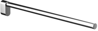 EMCO Flow Handtuchhalter einarmig zur Wandmontage, starre Handtuchstange aus Metall, hochwertiger Badetuchhalter für Handtücher, chrom