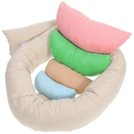 6pcs Child Photography Props Comfort Pillows for Boys and Girls | Pp Cloth, Adorable Shape, Newborn Photoshoot Use, Bedroom Decor, Home Sofa Decor