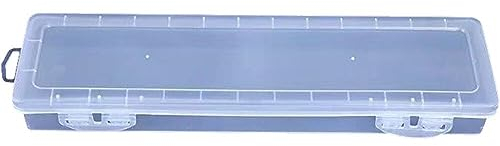 Pinsel-Aufbewahrungsbox transparent rechteckig Pinselbox Kunststoff Zeichenstiftbehälter tragbare Schreibwaren-Aufbewahrungsbox