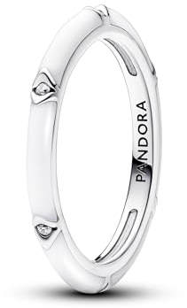 PANDORA ME Steine & Emaille Ring aus Sterling Silber mit Cubik Zirkonia, Größe: 56, 193089C01-56