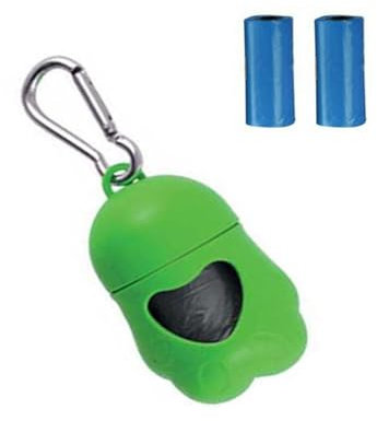 Dispenser Porta Sacchetti Igienici per Cane Gatto Animali Domestici 2 sacchetti