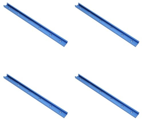 Sonew Binario a T in Alluminio 4 Pezzi, Utensile Universale per Binario a T con Scanalatura a T per Banco Lavoro per Tavolo Fresatrice per la Lavorazione del Legno (1220 mm)
