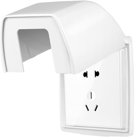 Toddmomy Couvercle De Prise Murale Pour Salle De Bain Protection Contre Les Éclaboussures Cache Prise Électrique Adhésif Boîte De Couverture Pour Cuisine Garage Et Extérieur 12.00X10.00X7.50cm