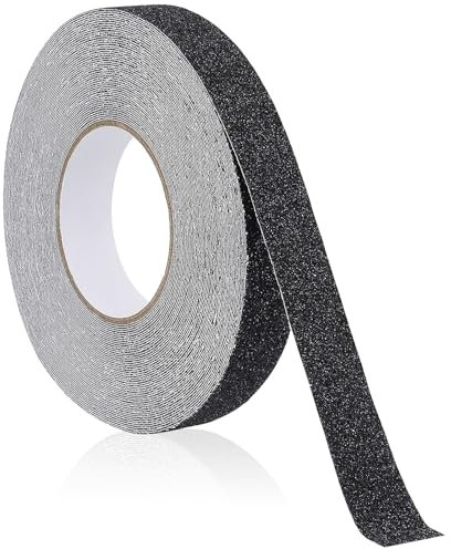 Nastro Antiscivolo,2.5cm * 10M Adesivo Antiscivolo PEVA Nastro Antiscivolo da Esterno Nano Strisce Antiscivolo Nastro Adesivo Antiscivolo per Bagno,Scale,Bordo Piscina,Skateboard