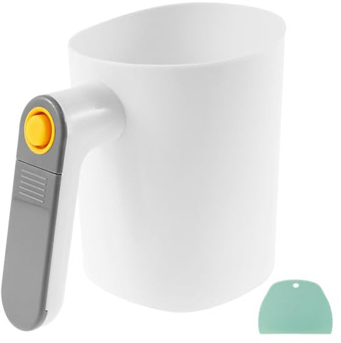 Tamiz eléctrico de harina para hornear plástico de mano, tamiz de harina de gran capacidad, control automático de harina, tamiz de harina de bajo ruido, colador eléctrico de harina para cocina y