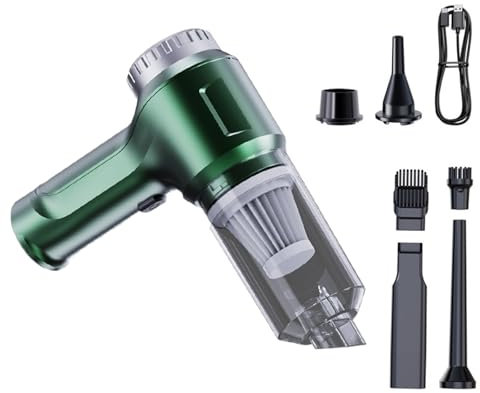 Wsdsgz Petit aspirateur à main pour voiture rechargeable 11000 PA avec forte aspiration et accessoires pour voiture