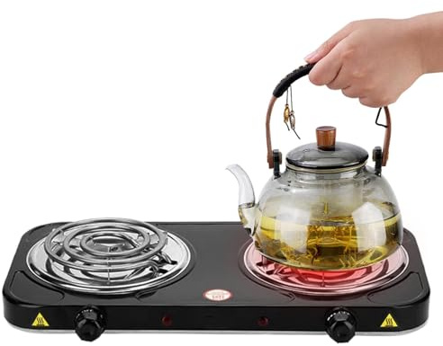 Electric Stove Charcoal Starter, Charcoal Burner, Compact Electric Heating Stove | Small Size Charcoal Heater Burner for Full Cooking, Picnic,