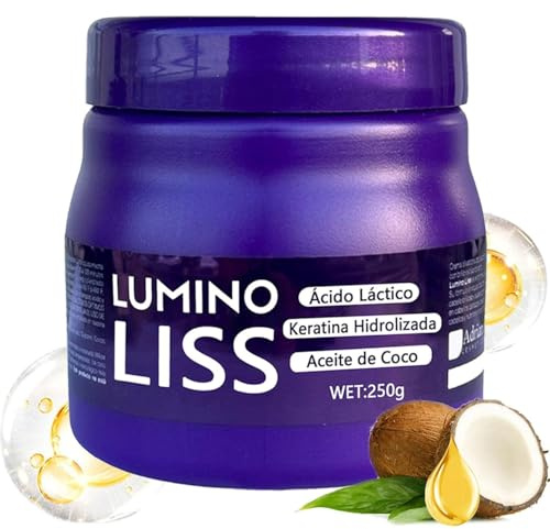 Lumino Liss Alisado, Alisado para Cabello Sin Formol, Luminoliss Alisado, Glättungscreme Mit Langanhaltendem Glanz & Natürlicher Geschmeidigkeit, Haarglättungscreme (1)
