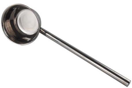 EPIGEIST Mestolo per Acqua in Acciaio Inox Manico, Mestolo da Cucina Resistente e Pratico, Utensile per Cucina Domestica, Ristorante e Giardino, 16x35 Cm