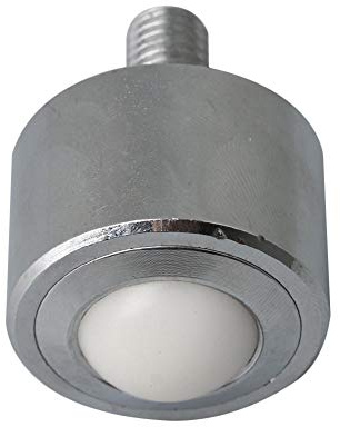 BQLZR 22 mm Stahl-Nylon-Kugel-Metall-Transferlagereinheit, Kugelrad, Förderrolle, M10 x 20 mm, Gewinde, Lenkrolle, 90 kg