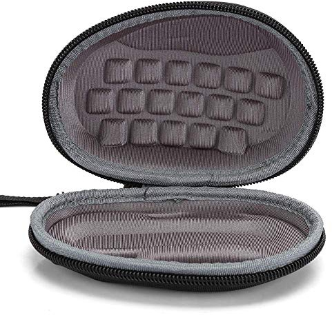 Hård resväska av nylon och TPU-material Svart Förvaringsväska med handrem Trådlöst musfodral Lämplig för 3/602 / g700s Svart