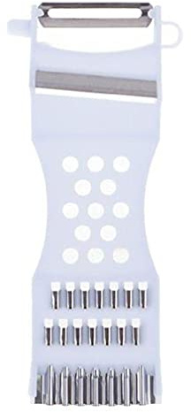 Multifunzione Pelapatate In Acciaio Inox Taglierina Frutta Filo Pialla Grattugia Affettatrice di Patate Utensile da Cucina Gadget Multifunzione Pelapatate