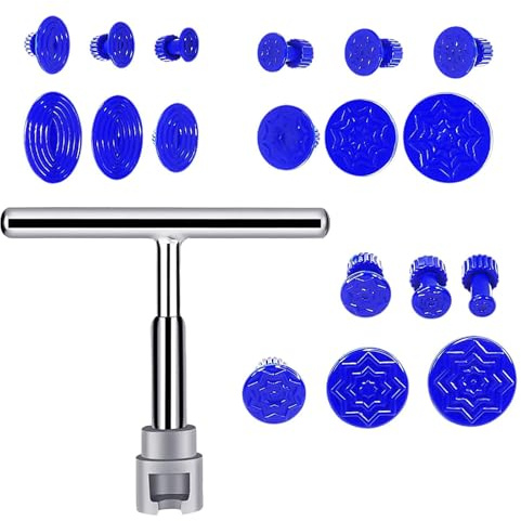 19 Pcs Car Dent Repair Tool Set Paintless Dent Car Dent Puller Kit for Auto Body Dent Removal Kit Car Dent Repair Kit Car Dent Puller Car Dent Remover Powerful Dent Minor Dent And Deep Dent Removal
