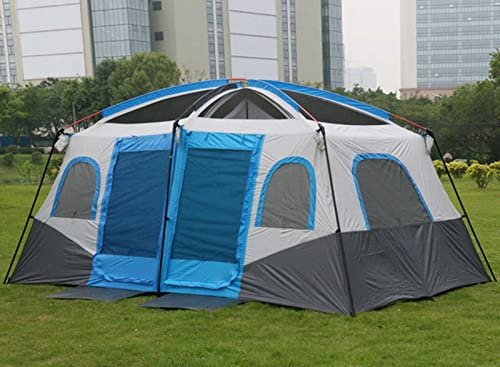 Großes Familien-Campingzelt für 6 10 Personen, geräumiges 2-Zimmer-Design mit Wohnbereich und Schlafzimmer für komfortables Outdoor-Erlebnis