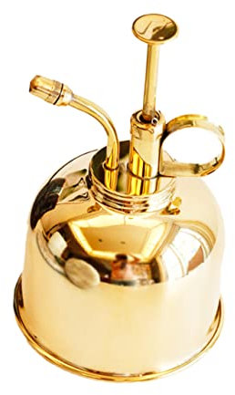 VICASKY Britischer Retro Messing Wassersprüher Goldfarben Gartengerät Pflanzensprüher Für Zimmerpflanzen Orchideen Aloe Dekorations Bewässerungswerkzeug