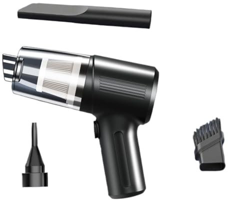 ATUMY aspirador potente Aspirapolvere per auto wireless Mini apparecchio di pulizia integrato con soffiaggio ad alta potenza e aspirazione multifunzionale aspirapolvere portatile(Black)