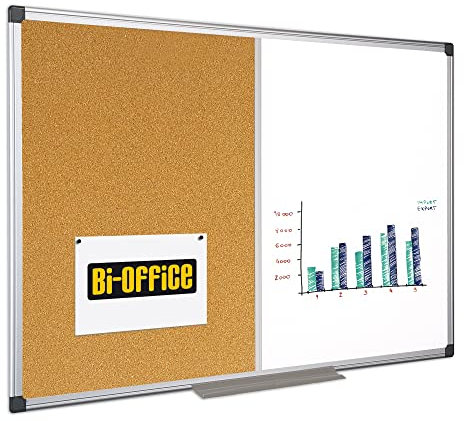 LAVAGNA COMBINATA BIANCA/SUGHERO 90x120CM Bi-Office