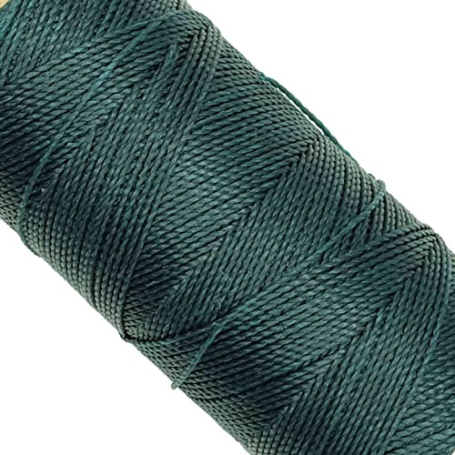 LINHASITA, Garnspule, gewachst, 100 g / 170 Meter, Dicke: 1 mm, Polyester, Makramee-Garn, 30 Farben 170 metros / 100 gr Flaschengrün (VERDE BOTELLA)