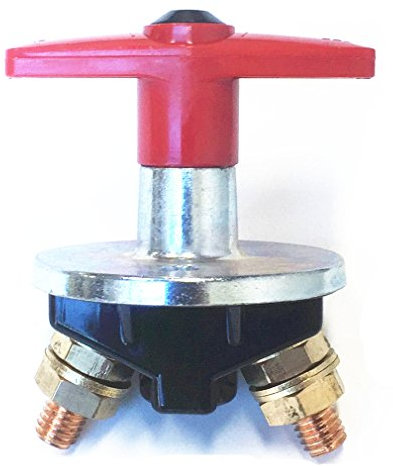 Qiorange Batterietrenn Batterieschalter 500Amp Cut Off Kill Switch Trennschalter 12-60V Auto-Boots-LKW Fester Griff Key für Auto, Marine, Handel, Schwer Pflanze (Type G 1 Stück)