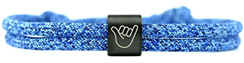 KOMIMAR Surfer Armband Shaka Hang Loose mit persönlicher GRAVUR in vielen Farben - personalisiert - Gravur Armband - Geschenkidee - Hawaii - Initiale - Glücksbringer