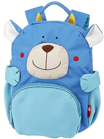 SIGIKID 24918 Kinderrucksack Bär, Kindergarten-Rucksack: robust, leicht, kindgerecht, für Kita, Krippe, Ausflüge, Freizeit, für Kinder von 2 - 5 Jahren, Blau/Bär 26x22x15 cm, 5,2 l