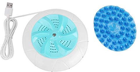 LetCart Mini Lavadora Portátil, Lavadora Automática Pequeña, Minilavadora Ultrasónica Turbo para Ropa Interior, Calcetín, Viajes, Dormitorio, RV, Hogar(Verde)