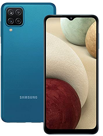 Samsung Galaxy A12 SIM Free Android Smartphone 64 GB, Blue (UK Version) (Renewed)