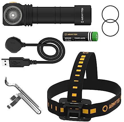 Armytek Neu LED-Kopflampe Wizard C2 Pro DE v4 Kaltweiss LED Taschenlampe USB Aufladbar