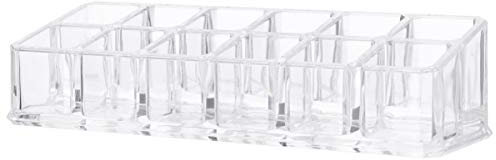 Beaupretty Acryl Lippenstift Organizer Lippenstift Halter 12 Slots Display- Ständer Acryl Kosmetische Make Fach für Rohre
