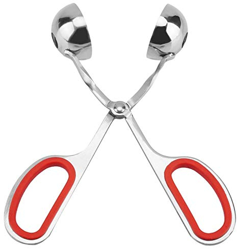 Fabricant De Boulettes De Viande En Acier Inoxydable, Pince à Boulettes De Viande Pinces à Glace Cuillère à Boules De Melon Antiadhésive Cuillère à Biscuits Avec Poignées Antidérapantes