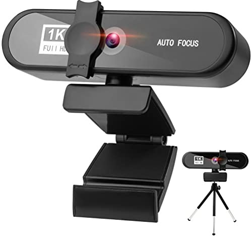 Rvtkak Webcam Haute définition 4K avec Mise au Point Automatique et Lecteur USB avec Micro