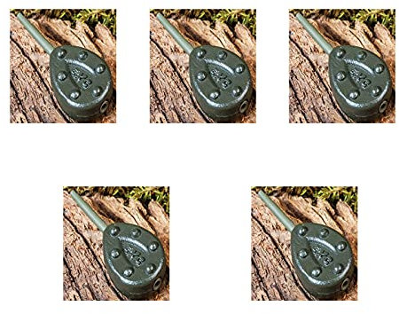 Piombi Pesca Carpfishing In Line Kit Piombo Inline Passante Carpa Lago Fiume (KIT 5 PIOMBI GR. 100)