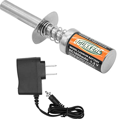 OGRC Nitro Glow Plug Igniter Starter Tools with Battery Charger for HSP Redcat and 1/8 1/10 Nitro Engine RC Car Buggy Truck Model