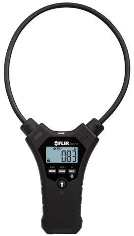 Flir CM57-2 True RMS Flexible Clamp Meter, 3000A AC, Bluetooth | 18in flexible coil, inrush current, dual LED worklights, METERLiNK app, 2 AAA, electrical tester