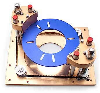 LeTkingok Elevador de Enrutador de Precisión para Fresadora de Madera Eléctrica, Enrutador de Máquina de Grabado, Placa de Inserción Abatible Universal para Banco de Carpintería