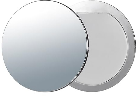 mingqian Specchio autoadesivo compatto per telefono, piastre metalliche per selfie, compatibile con video, selfie, vlog