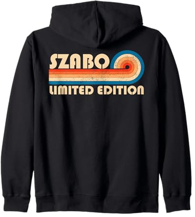 SZABO Retro 70s 80s Sunset Stripe Sweat à Capuche