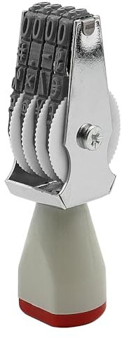 Alnicov Zahlenrollenstempel, Datumsstempel, Rollradstempel, verstellbarer Zahlenstempel aus Kunststoff, multifunktionale DIY-Gummi-Scrapbooking-Rolle, Schreibwaren, Büro, Geschäft