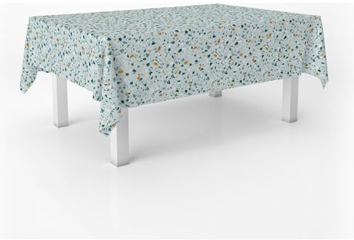 ECOMMERC3 | Rektangulär bordsduk vaxduk storlek 240 x 140 cm stil, hållbarhet och lätt att rengöra för ditt bord - oljeduk fläckbeständig och vattentät