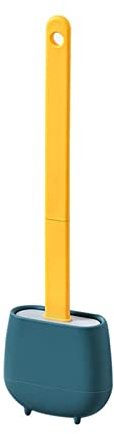 Spazzolone WC Spazzola del Gap del WC del WC della Spazzola del Water in Silicone con Supporto a Testa Piatta Setole Molle Pennelli for la Pulizia dei pennelli con Lo Strumento Base Bagno Scopino per