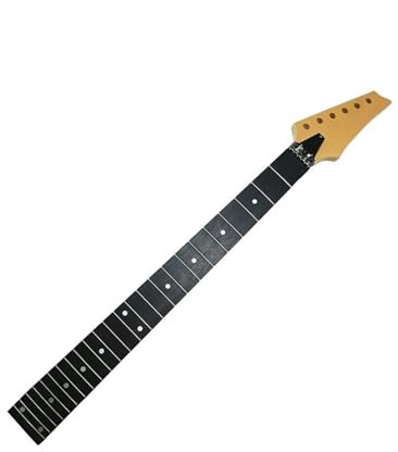 DIY gitarrenhals 24 Bünde Ahorn E-Gitarrenhals Palisander Griffbrett Inlay Dots Holzfarbe Gitarrenzubehör Teile Musikinstrumente