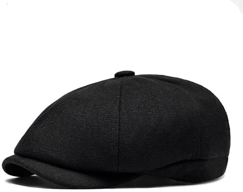 GOZINA Schiebermütze, Newsboy Cap, Baskenmütze und Flatcap Schirmmützen für Herren
