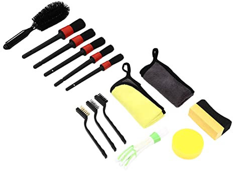 14-teilige Auto-Detaillierungsbürste, Auto-Reinigungswerkzeug, Auto-Detail-Reinigungsbürste, Auto-Detail-Reinigungswerkzeug-Set für den Innen- und