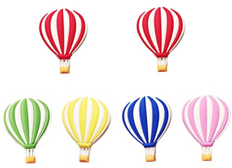 ABOOFAN 6stücke Teiliges Bunte Kühlschrankmagnete Junge Mädchen Cartoon Heißluftballon Weichgummi Aufkleber Multifunktionale Notiztafel Für Küche Büro Wohnraum Dekoration