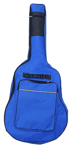 LOLIPPYY Akustikgitarre Tasche Wasserdichter Oxford Verstellbare Riemen Ergonomisches Design Für Musiker Und Gitarristen Blau