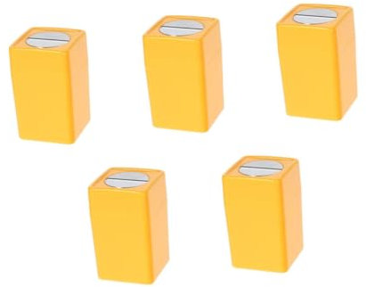 DIYEAH 3 Piezas Caja De Almacenamiento De Cuchillas Compacto Cortador Caso De Eliminación Aseo Contenedor De Eliminación De Cuchillas De Afeitar Hojas Abdominales De Plastico Amarillo