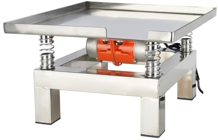 Vibrateur éLectrique pour BéTon Table vibrante plaque vibrante plate, 110 V/220 V, 13,78 x 13,78 mm, banc d'essai en acier inoxydable, 220 V