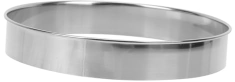 BAZEITFLOW Anillo de Pizza de Acero Inoxidable Molde Reutilizable para Pastelería Multifunción Lavable y Resistente para Cocinar y Hornear