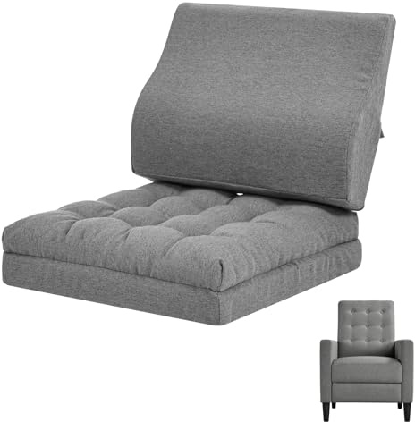 GOFORIT Sitzkissen mit Rückenkissen Set, Sitzerhöhung für Ältere, Zweilagiges Memory-Schaum Stuhlkissen, Ergonomisch Lendenwirbelkissen für Sessel, Sofa, Liegestuhl, Groß, rutschfest, Grau